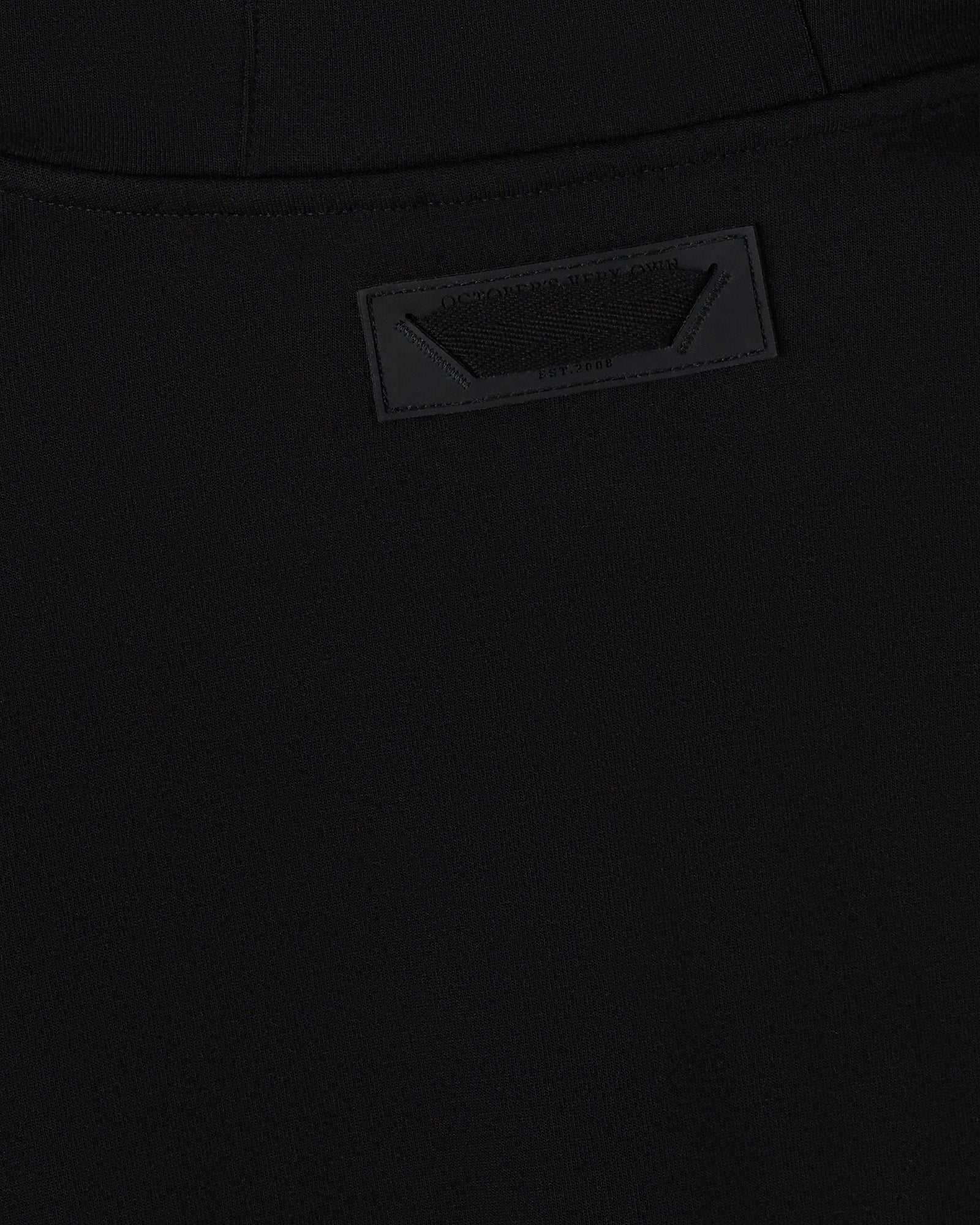 Double Knit Script Hoodie - Black