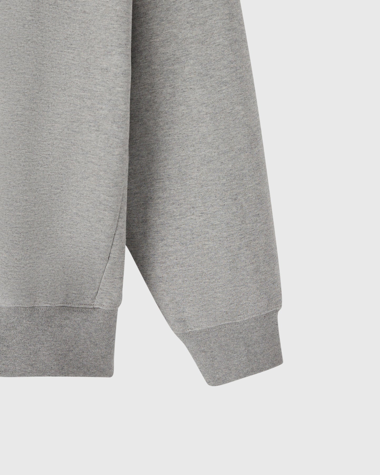 Double Knit Script Hoodie - Heather Grey