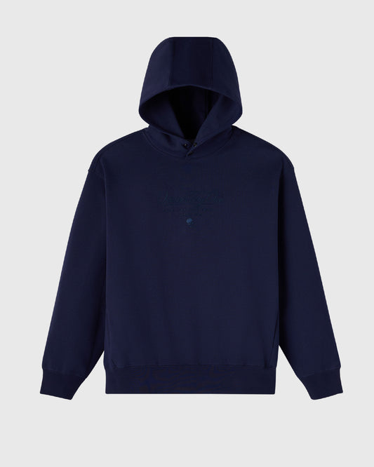 Double Knit Script Hoodie - Starling