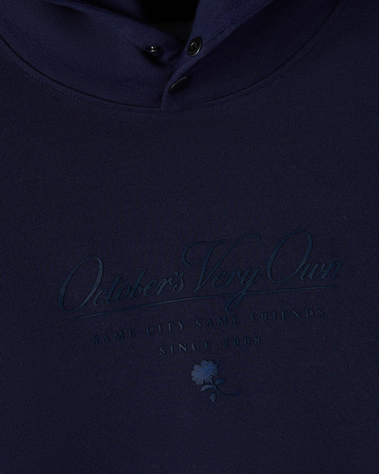 Double Knit Script Hoodie - Starling