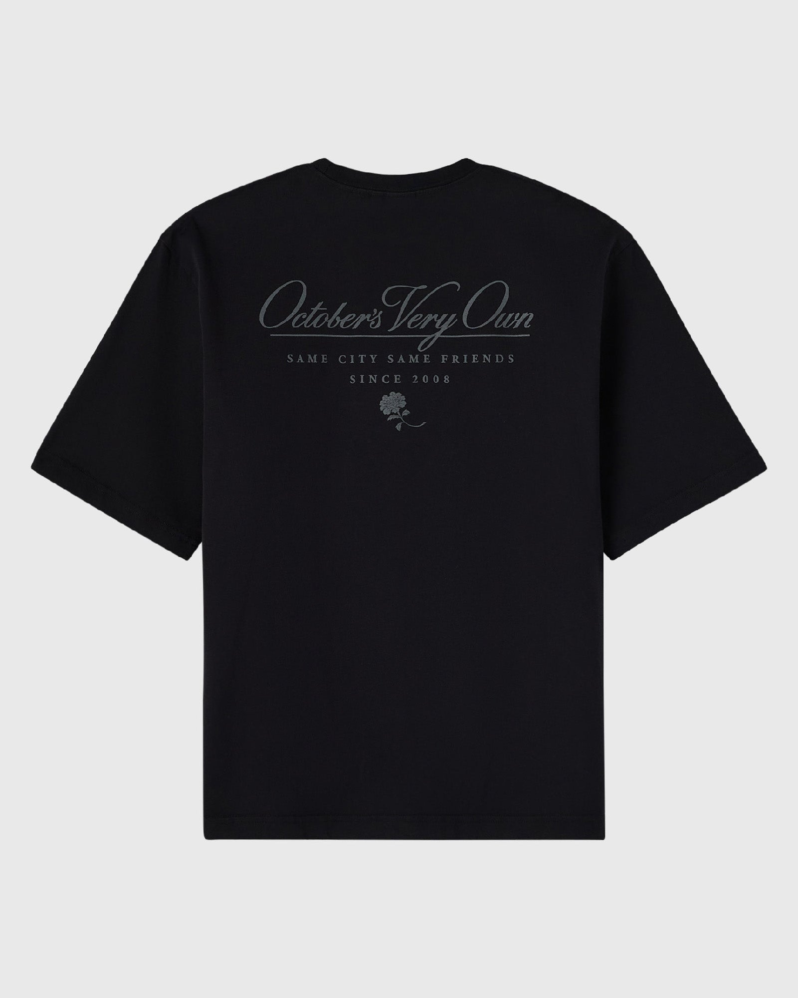 Luxe Jersey Script Tee - Black