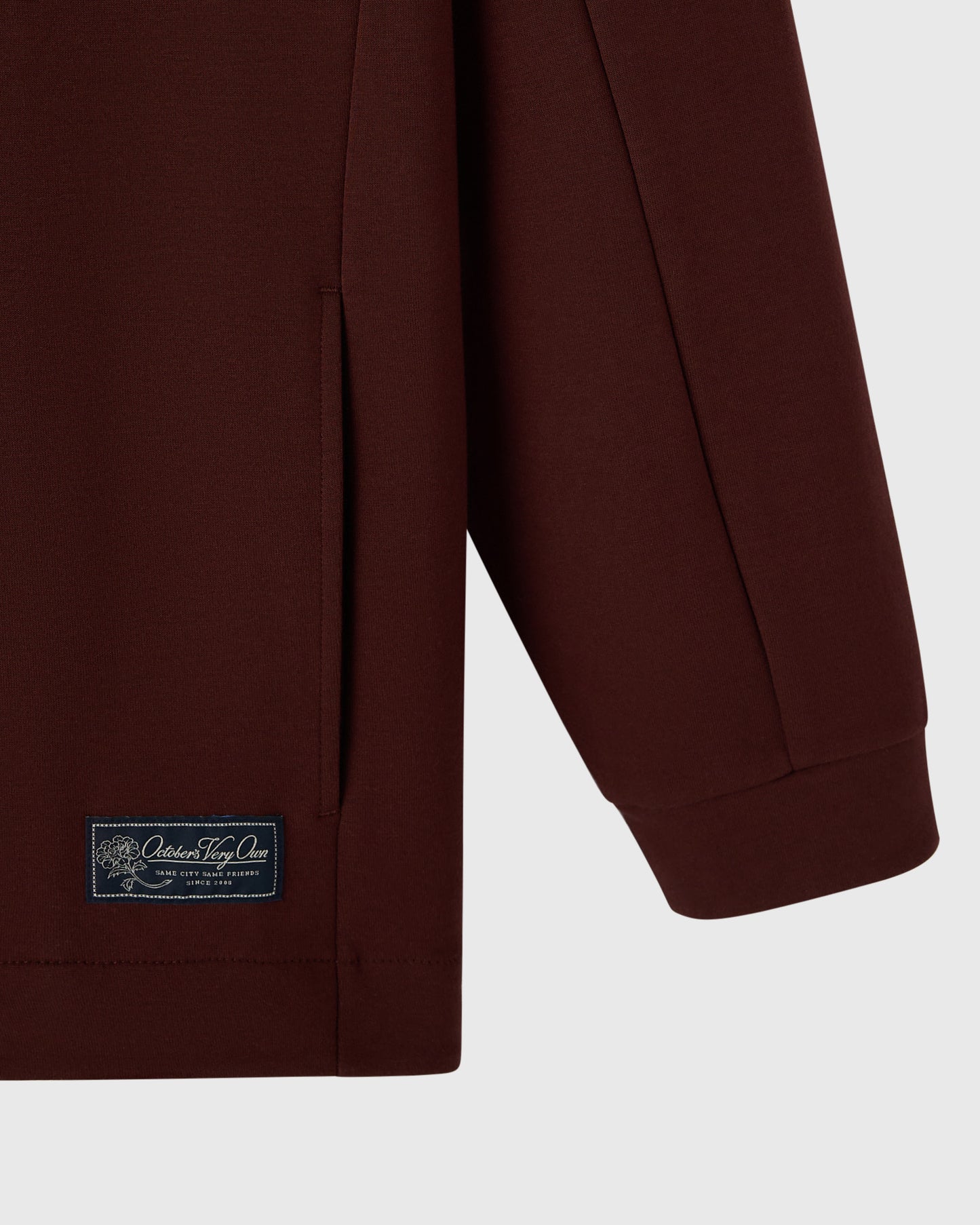 Double Knit Script Overshirt - Cocoa