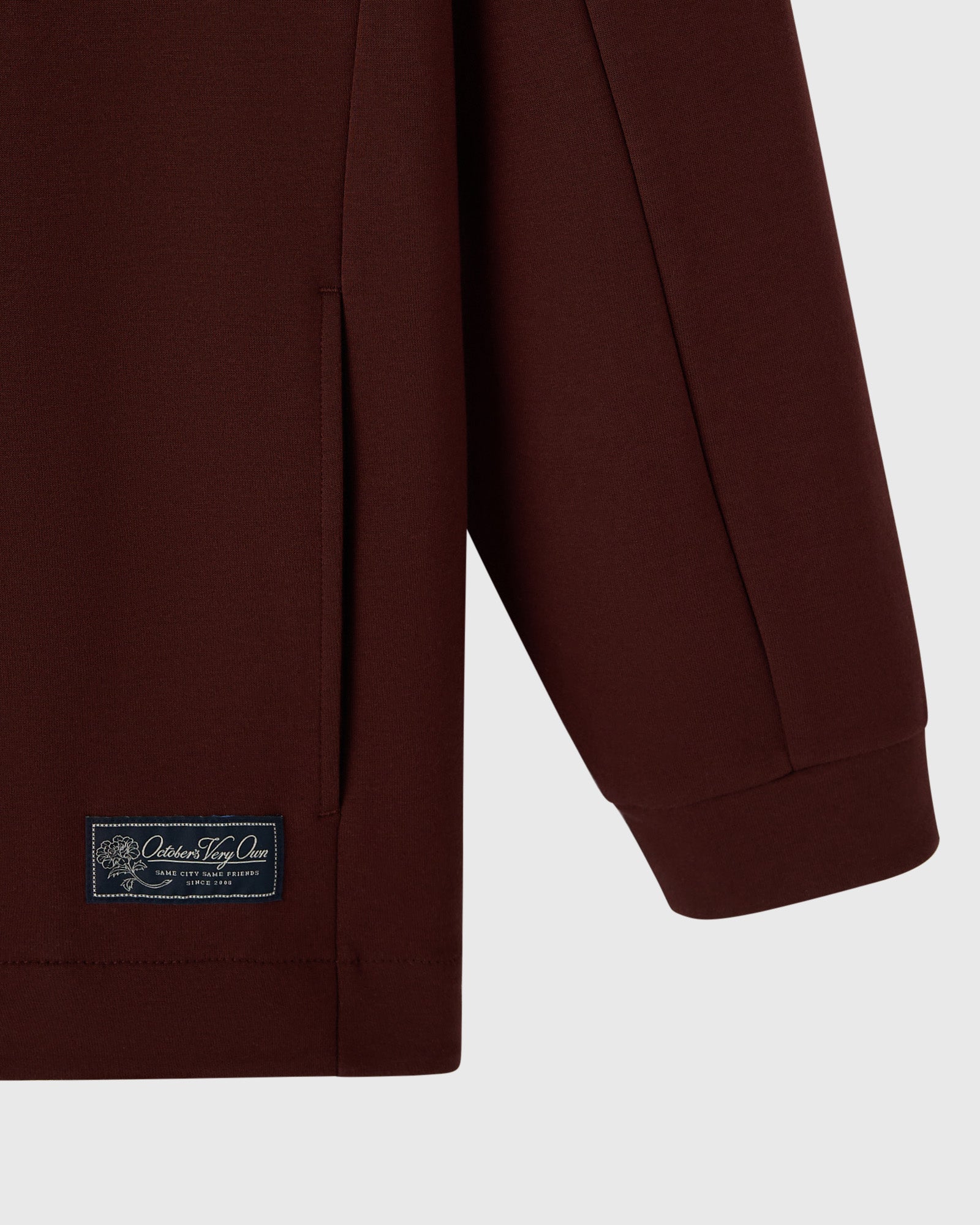 Double Knit Script Overshirt - Cocoa