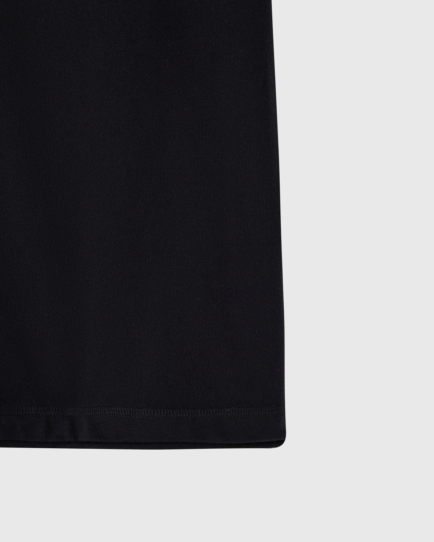 Split Neck Tee - Black