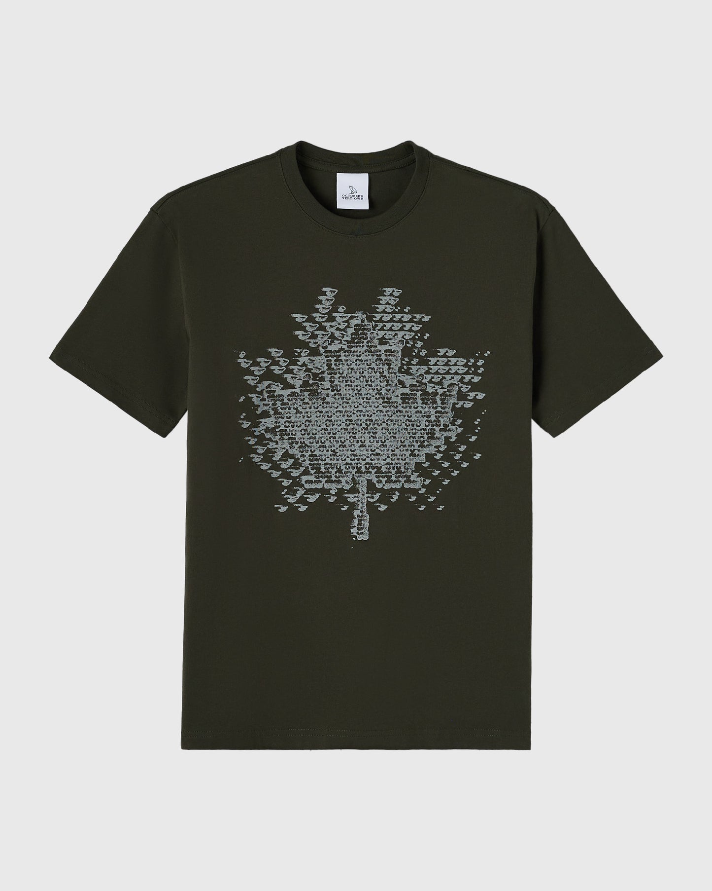 Digi Leaf Tee - Black Resin
