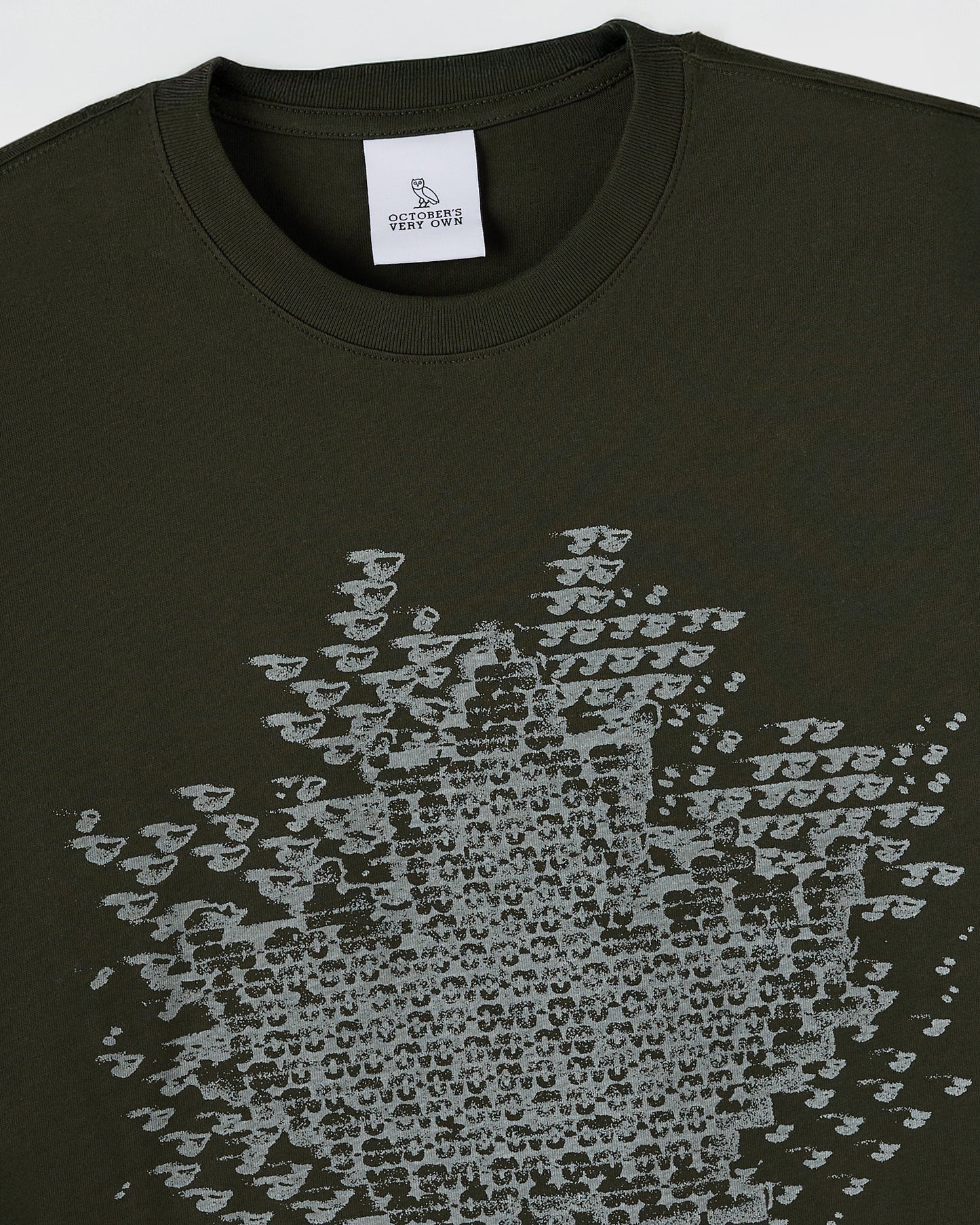 Digi Leaf Tee - Black Resin