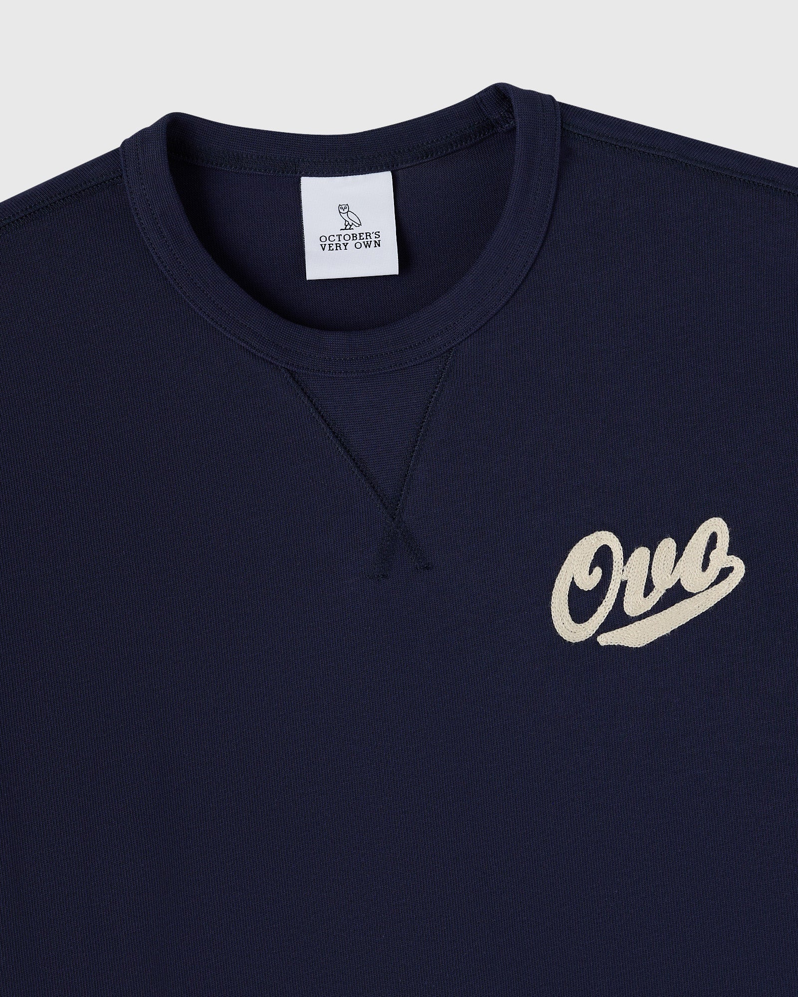 Shop Chainstitch Gusset Tee - Navy
