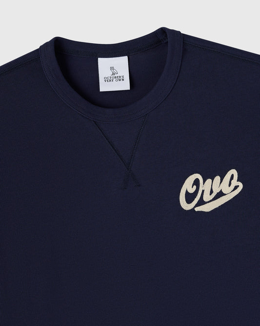 Shop Chainstitch Gusset Tee - Navy