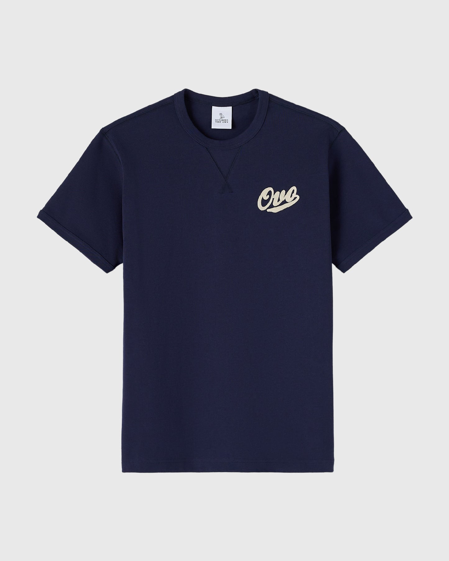 Shop Chainstitch Gusset Tee - Navy