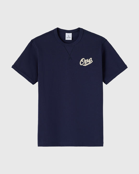 Shop Chainstitch Gusset Tee - Navy