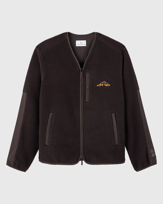 Veste doublée en polaire moutonnée - Noir Coco
