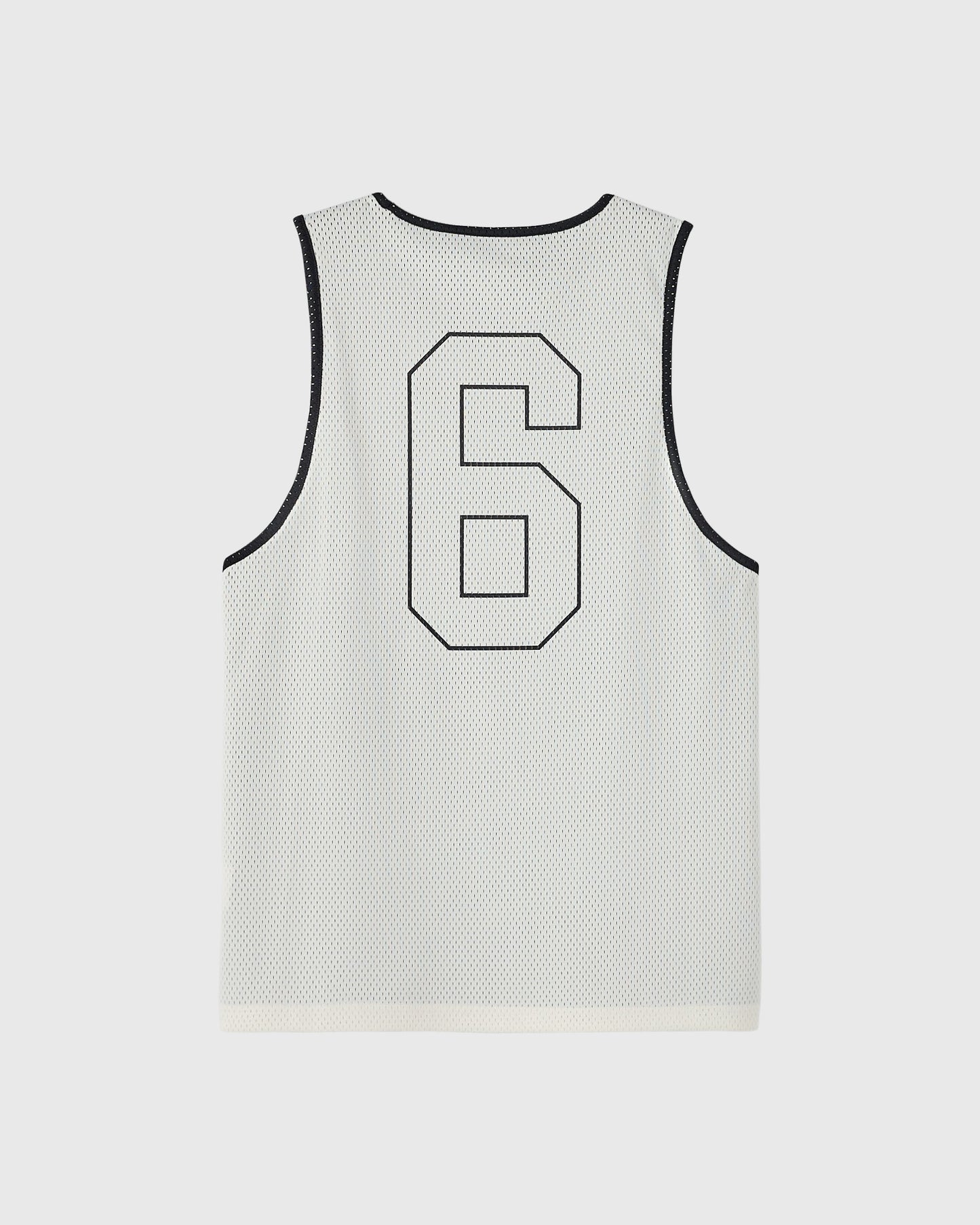 Reversible Mesh Basketball Jersey - Cream