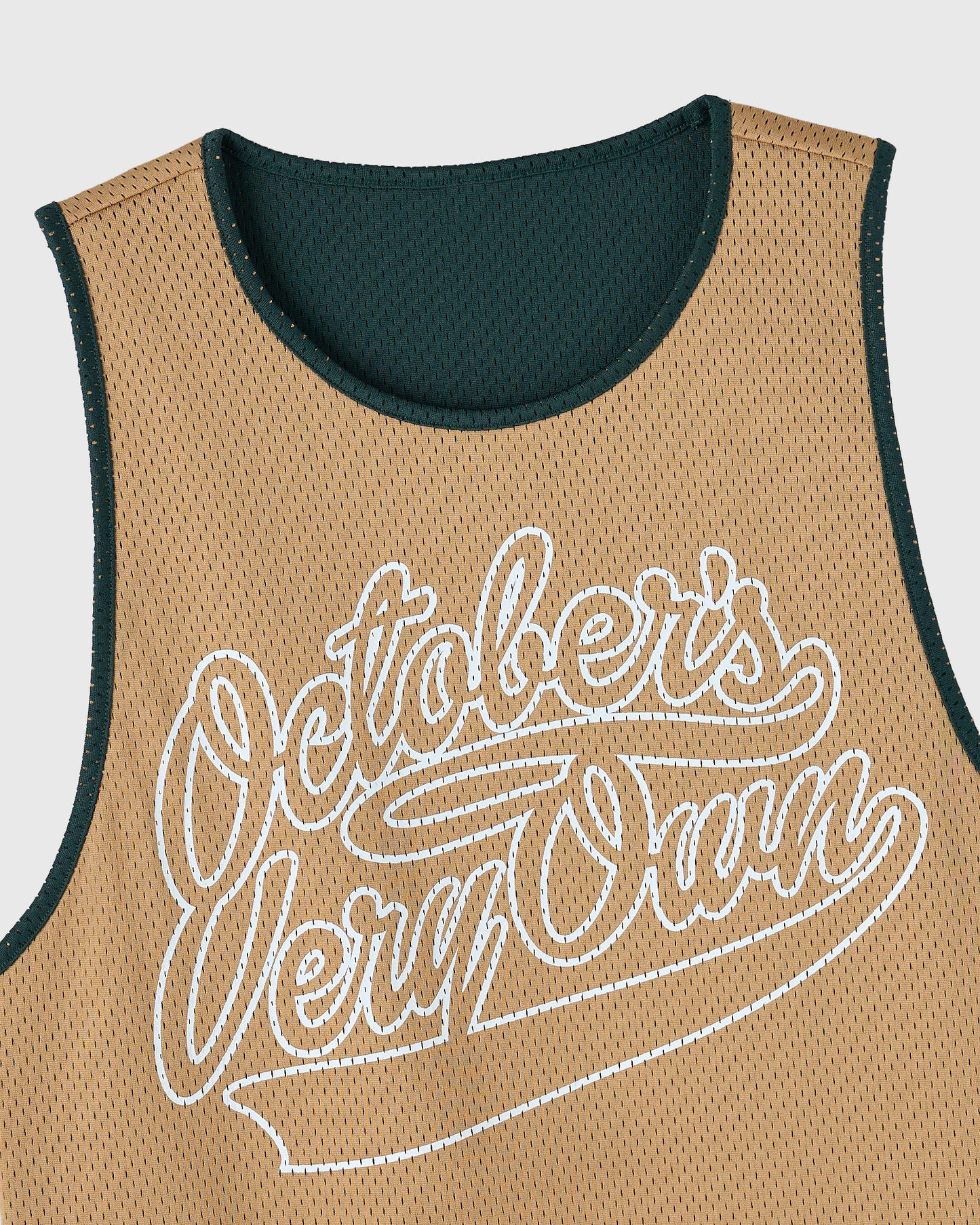 Reversible Mesh Basketball Jersey - Camel