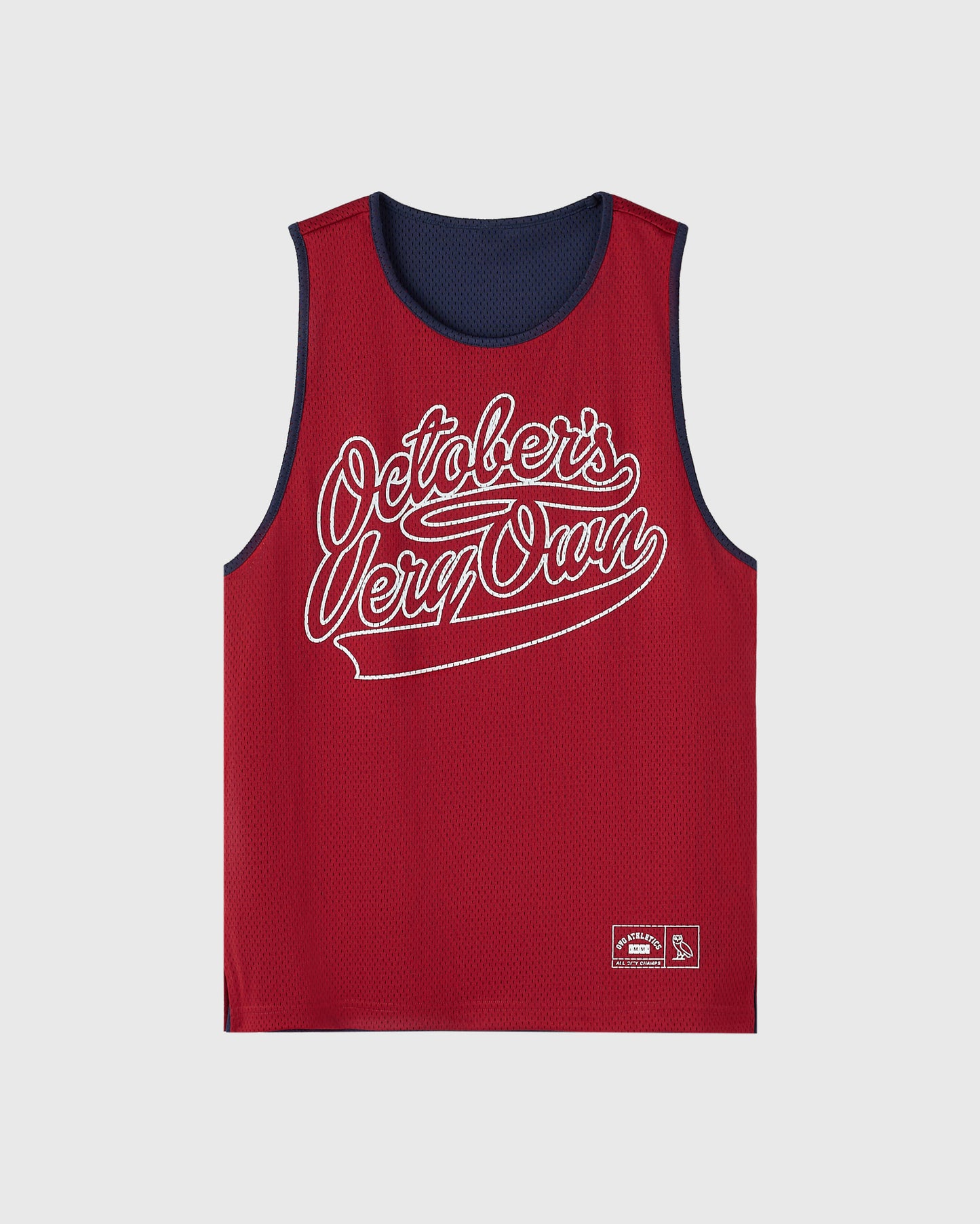Reversible Mesh Basketball Jersey - Deep Red