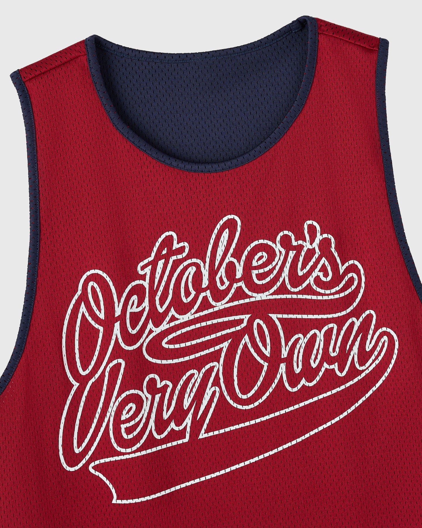 Reversible Mesh Basketball Jersey - Deep Red