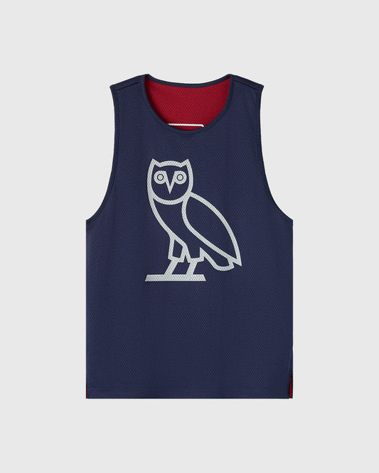 Reversible Mesh Basketball Jersey - Deep Red