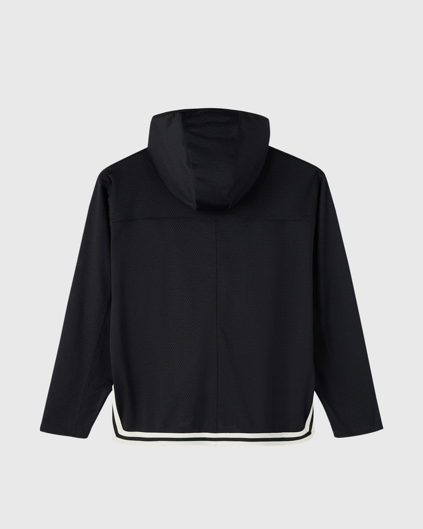 Mesh Basketball Hoodie - Black