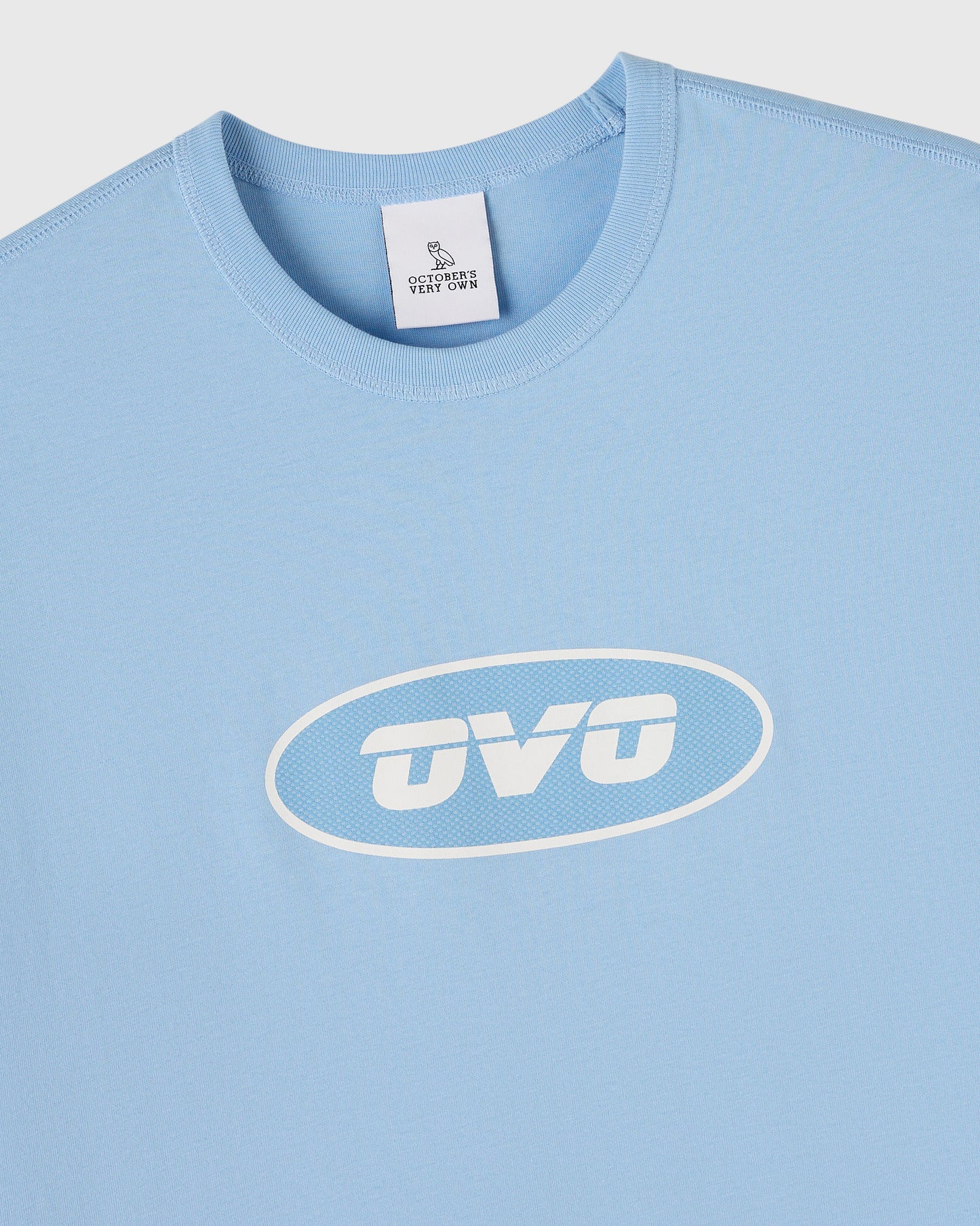 Runner Mesh Print Muscle Tee - Light Blue