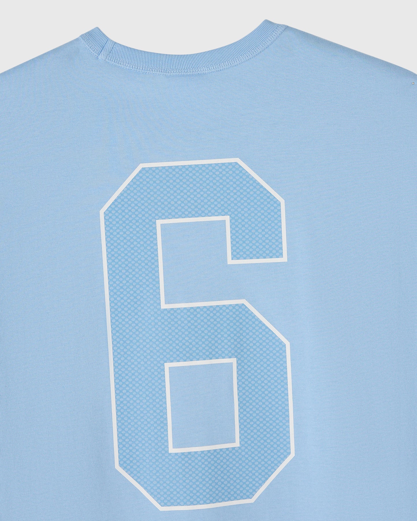 Runner Mesh Print Muscle Tee - Light Blue