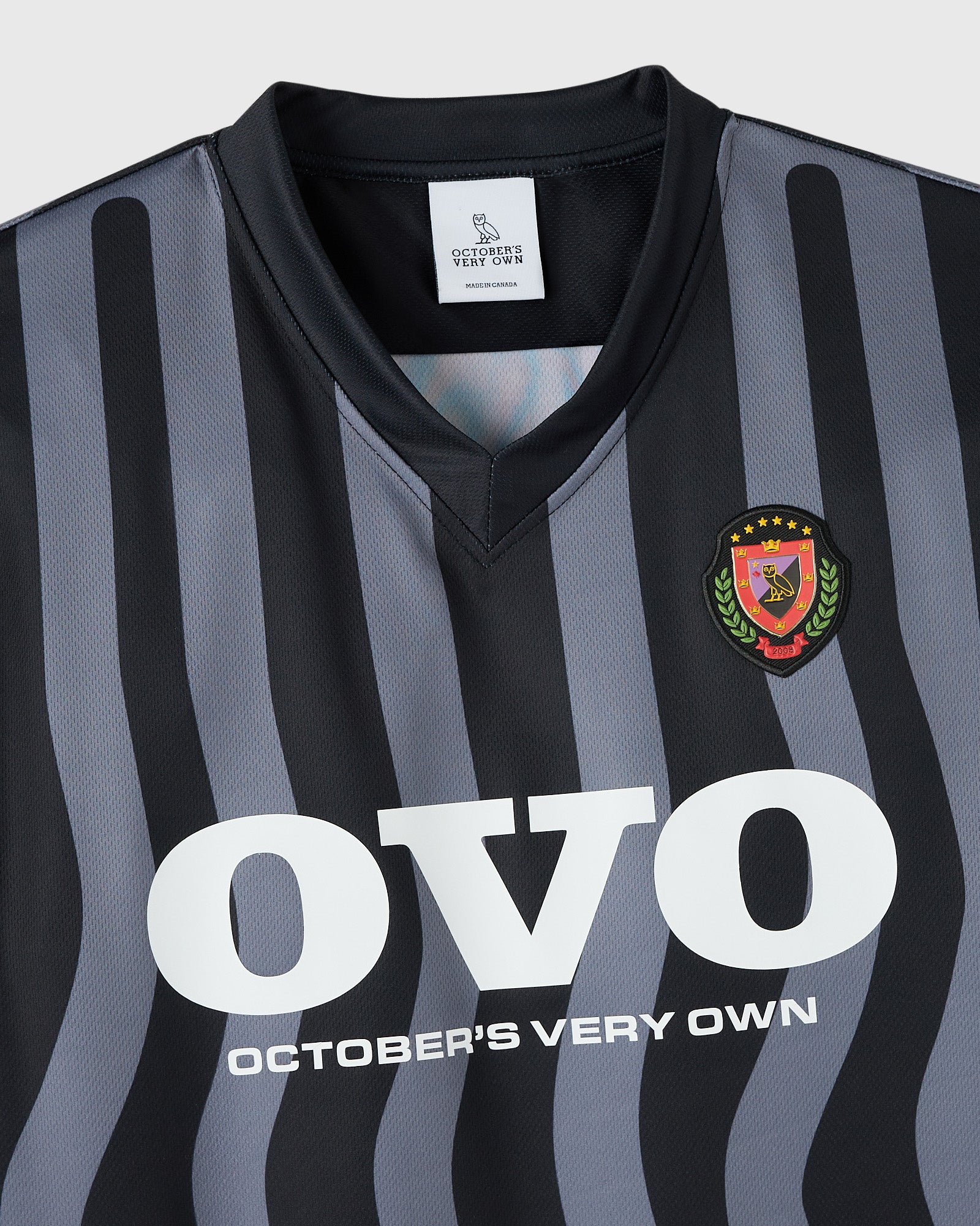 Stripe Soccer Jersey - Black