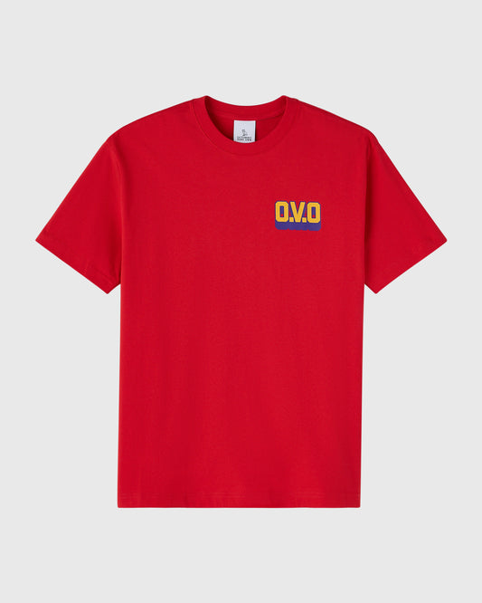 Circle Wordmark Tee - Red
