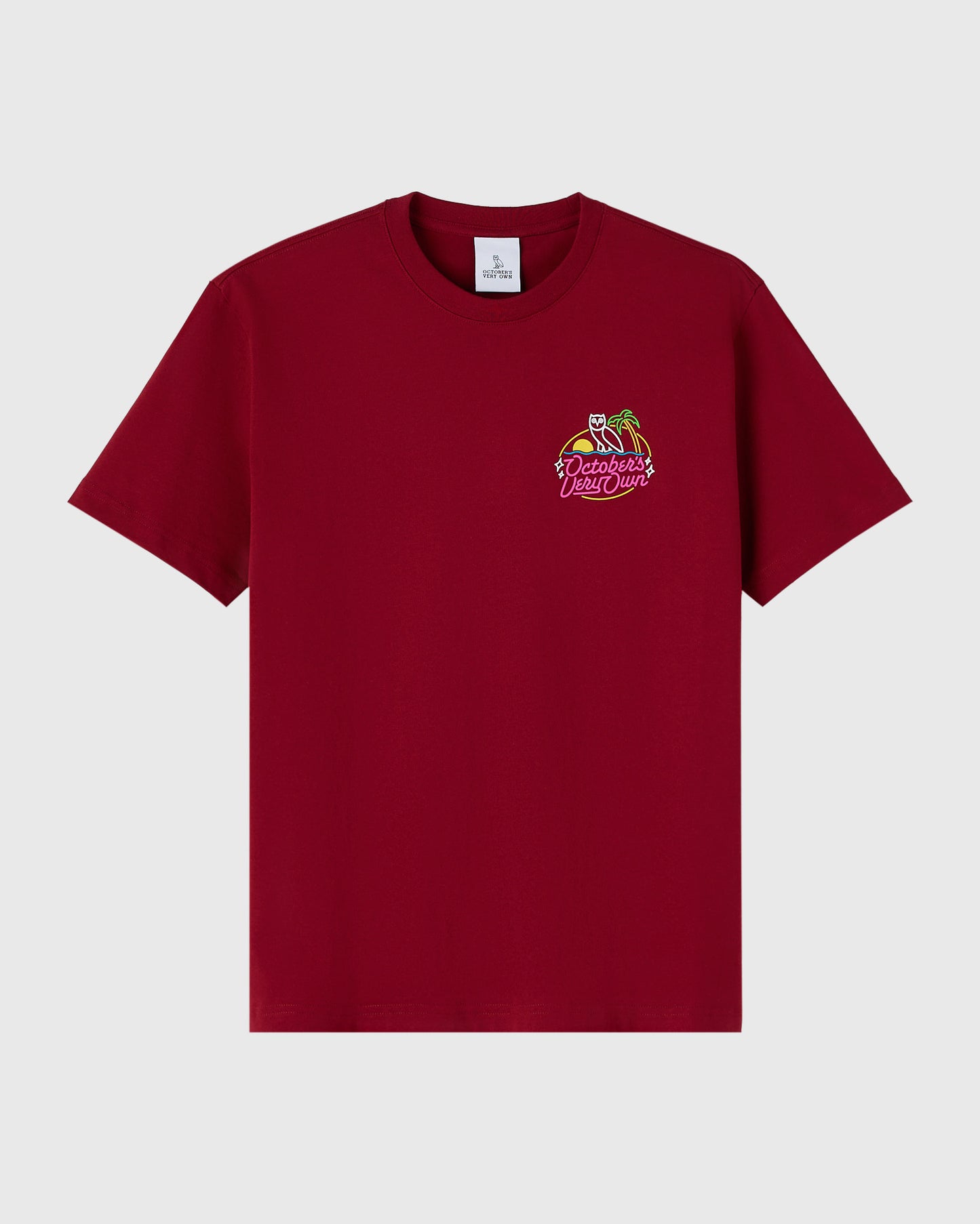 Neon Sign Tee - Deep Red