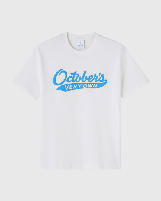 Sports Script Tee - White