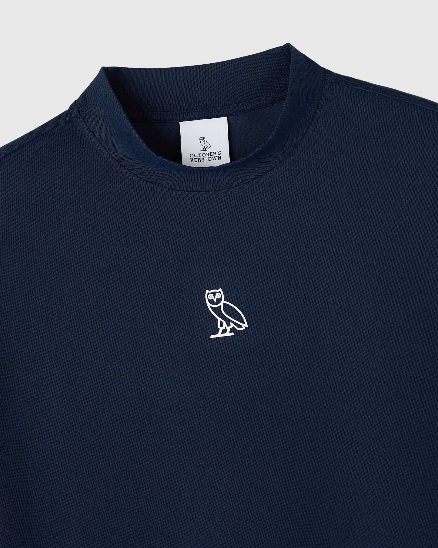 OVO Golf Mockneck Tee - Deep Denim