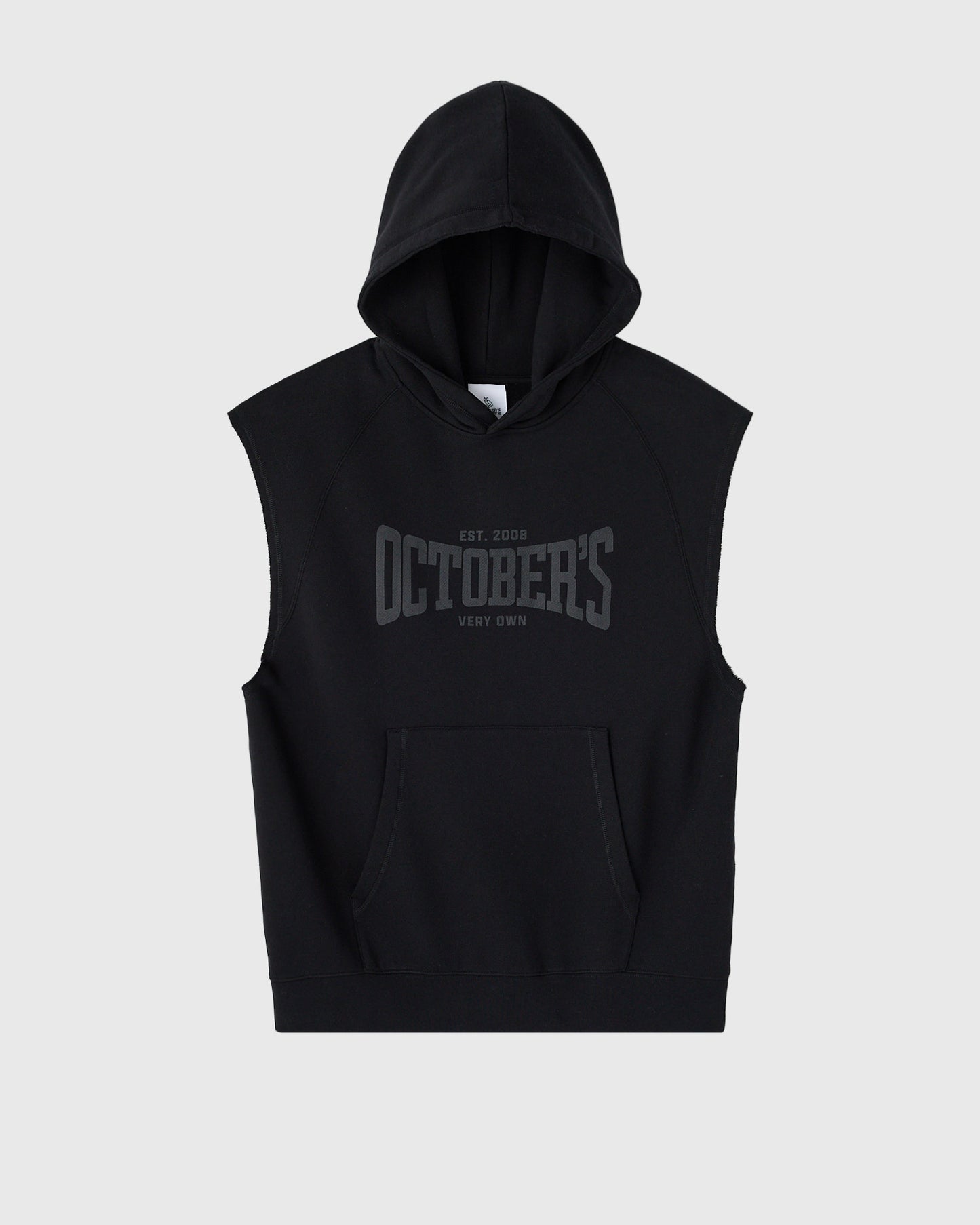Sleeveless Training Hoodie - Black