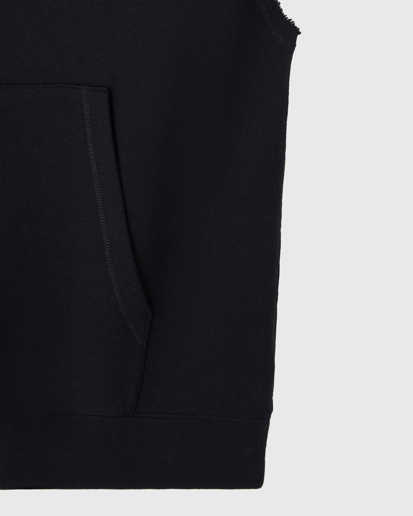 Sleeveless Training Hoodie - Black