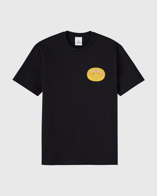 Pom Pom Banner Tee - Black