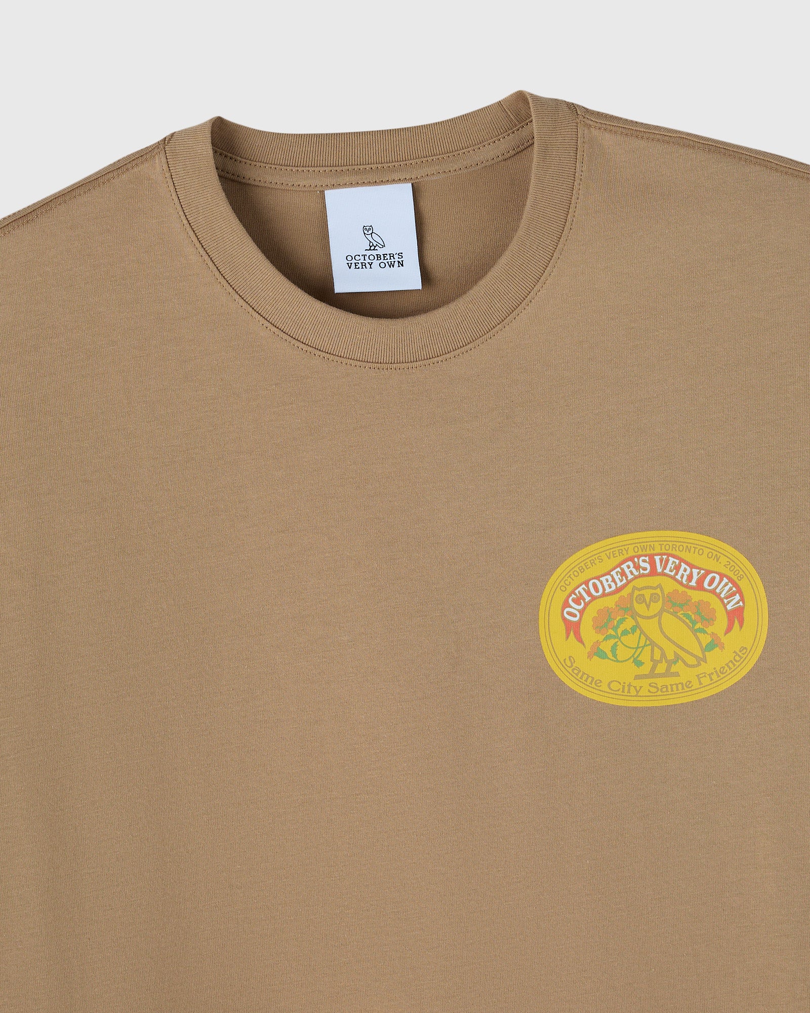 Pom Pom Banner Tee - Camel
