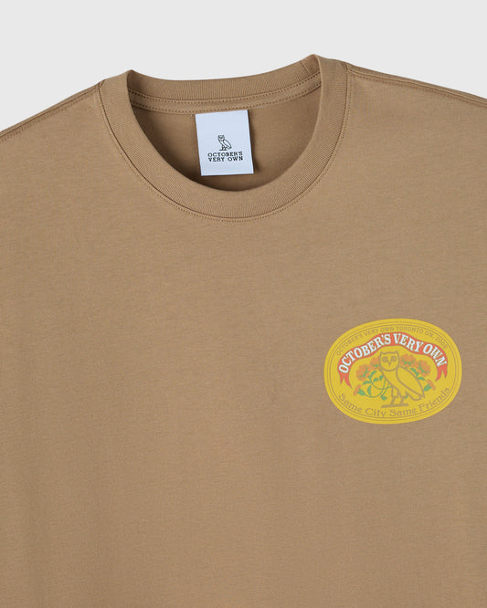 Pom Pom Banner Tee - Camel