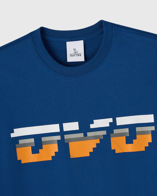 Pixel Runner Tee - Deep Denim