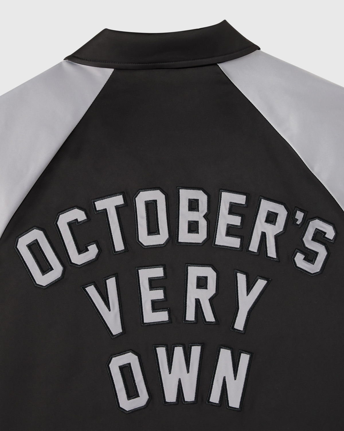 Color Block Bomber Jacket - Black