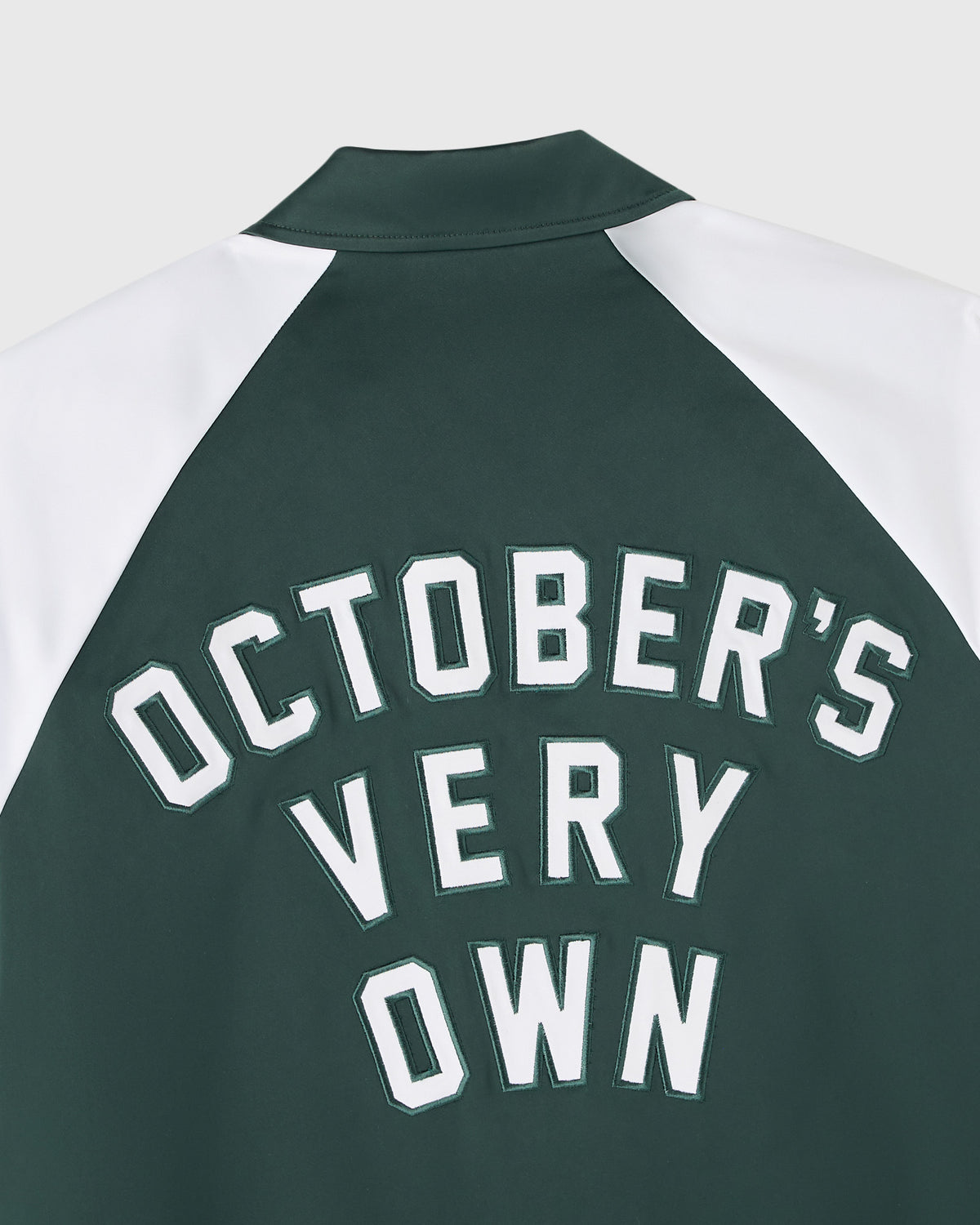 Color Block Bomber Jacket- Midnight Green