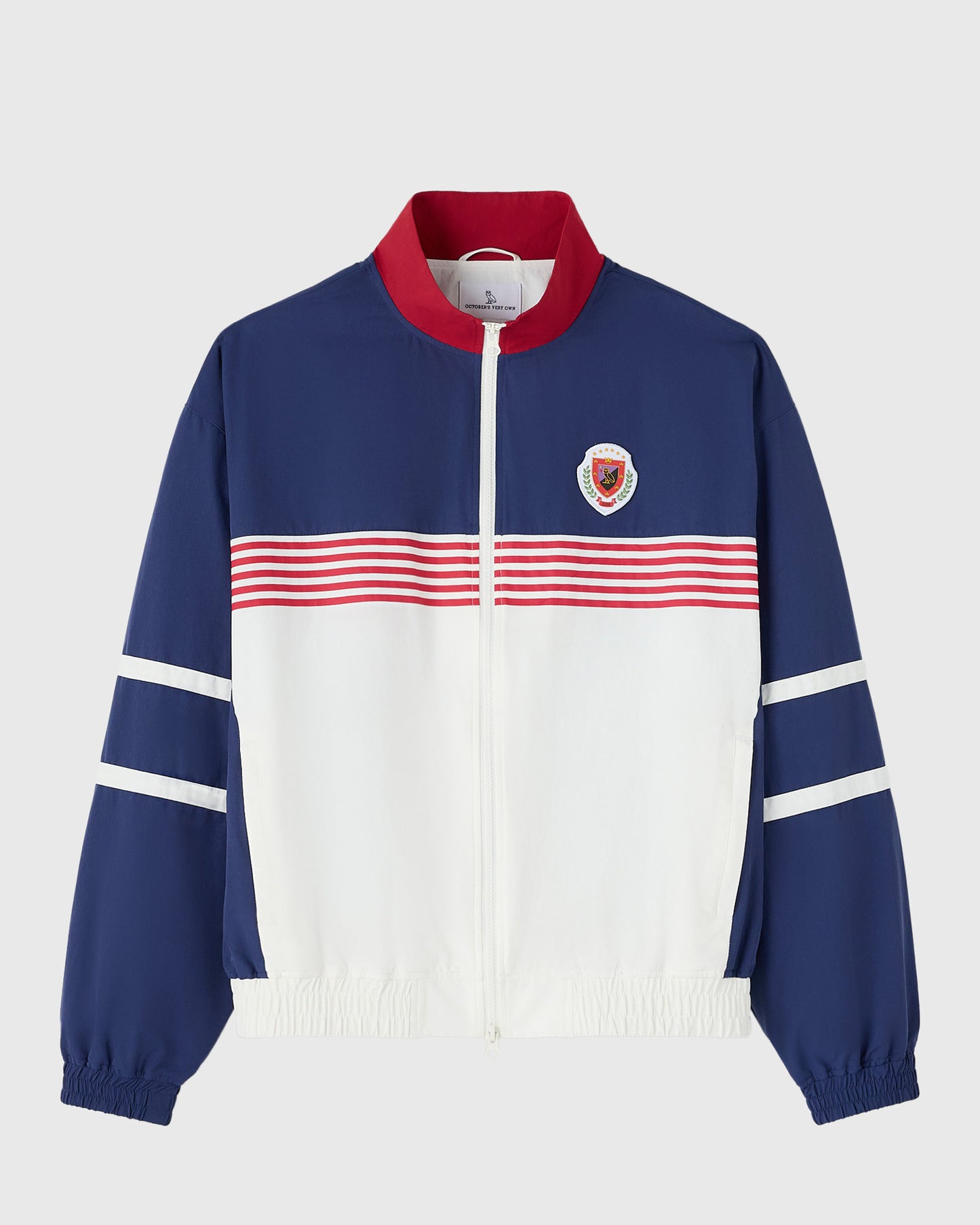 Nylon Crest Track Jacket - Deep Denim