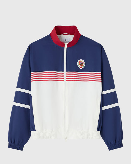 Nylon Crest Track Jacket - Deep Denim