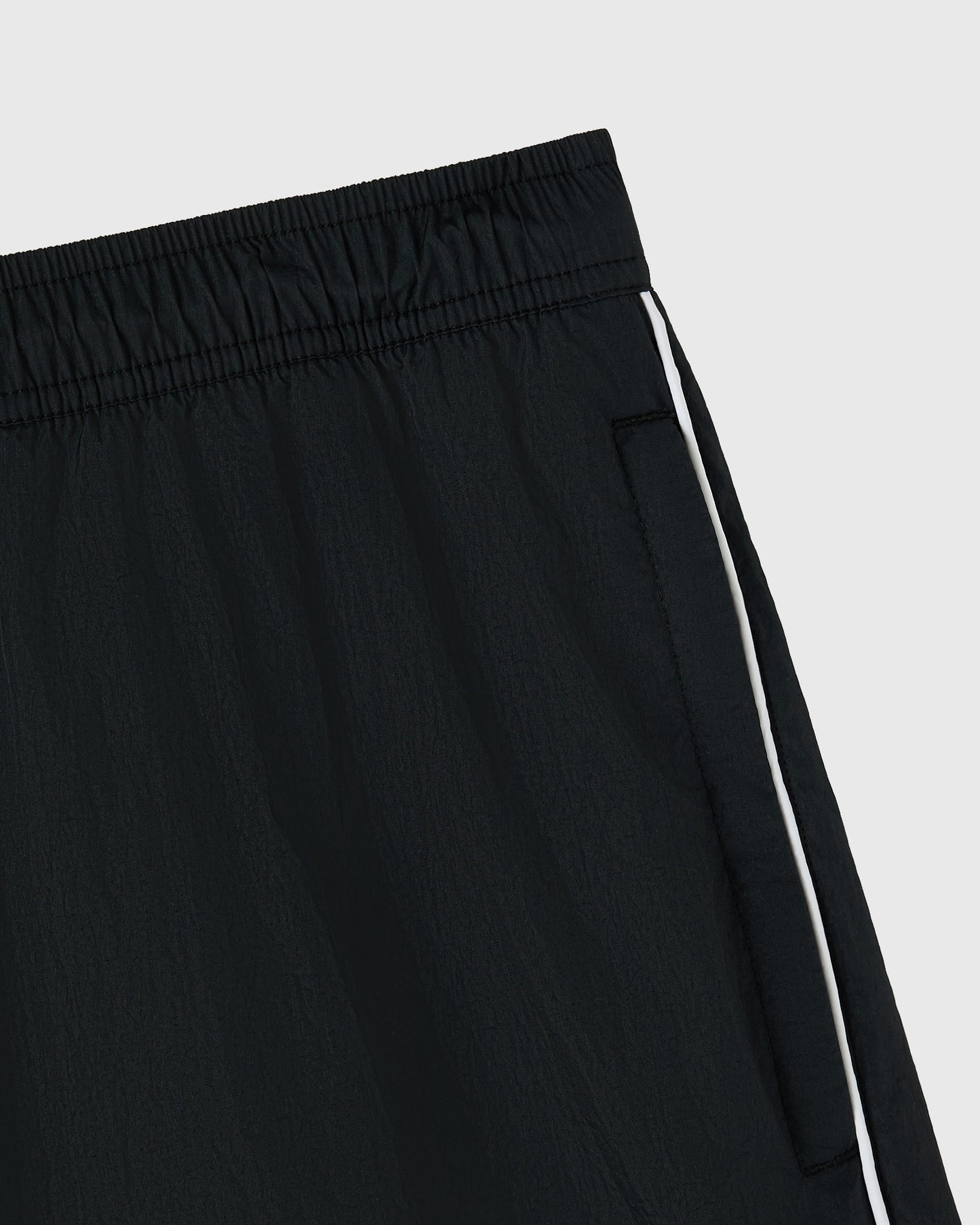 Nylon Track Short - Black