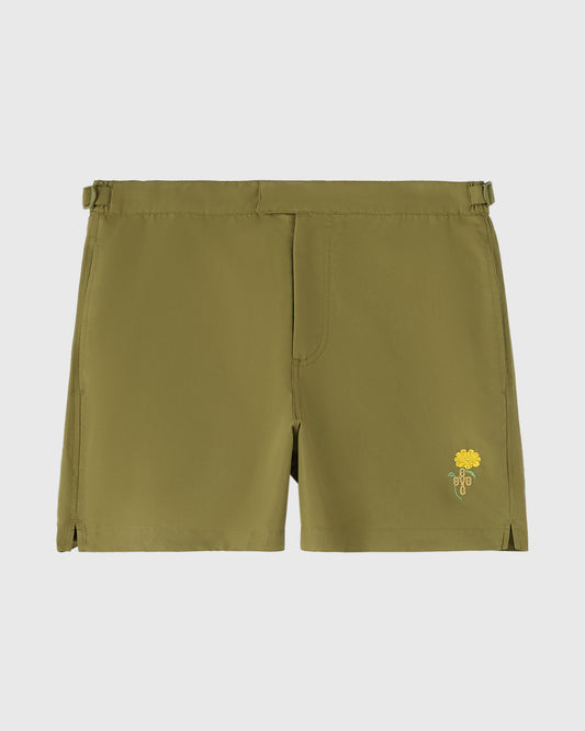 Marigold Swim Short - Olive Drab