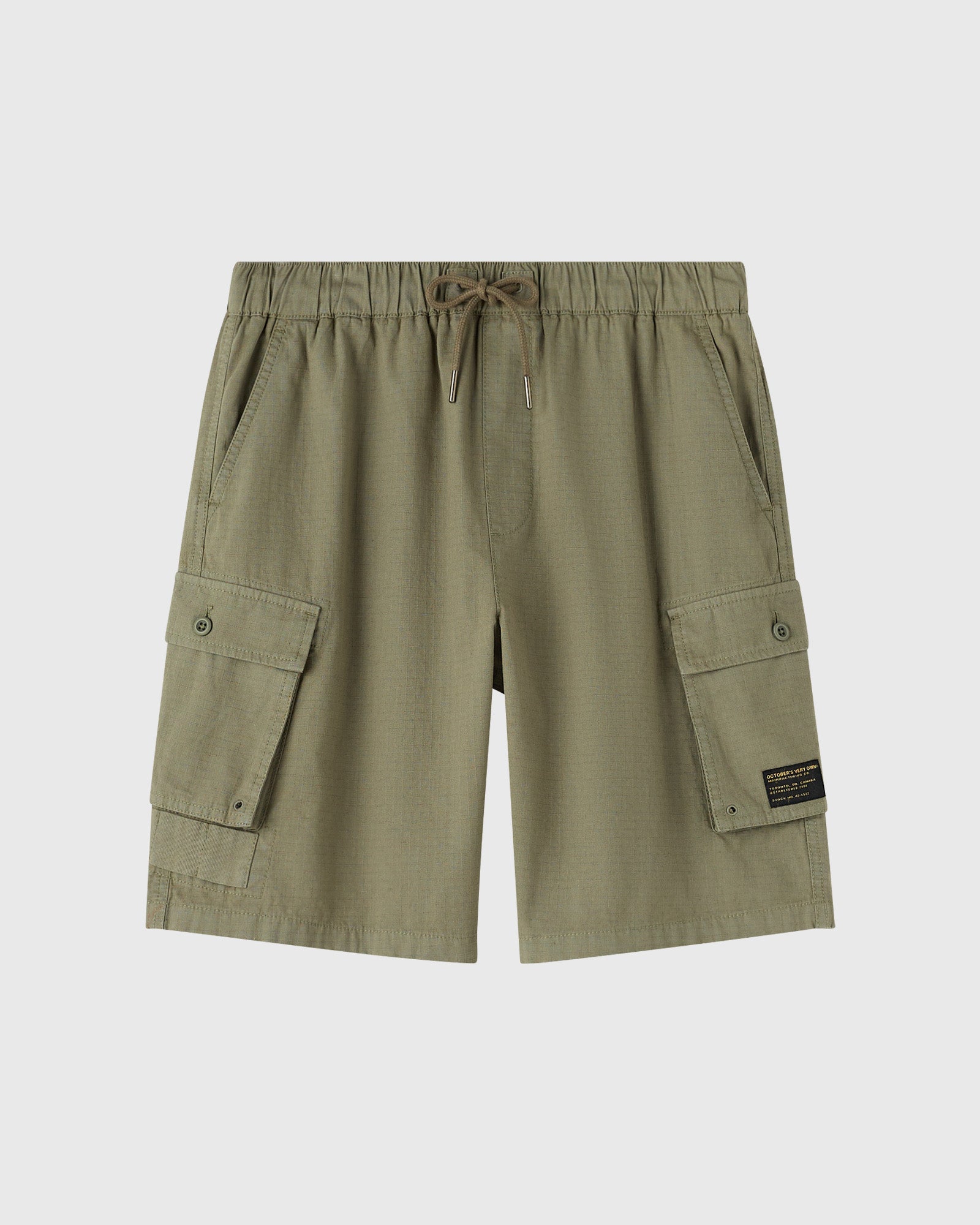 Linen Ripstop Cargo Short - Olive Green – October's Very Own