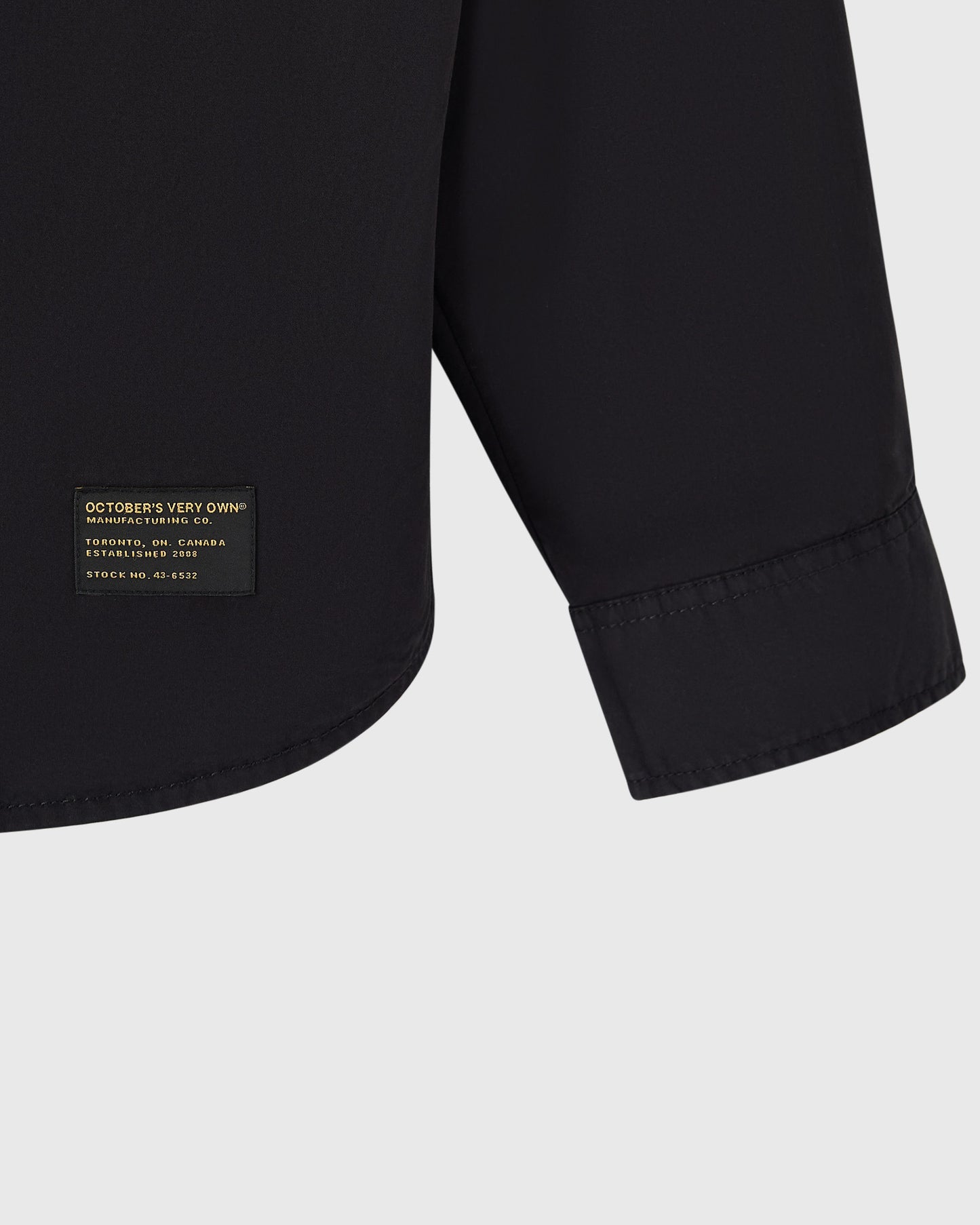 Hooded Button Up Shirt - Black