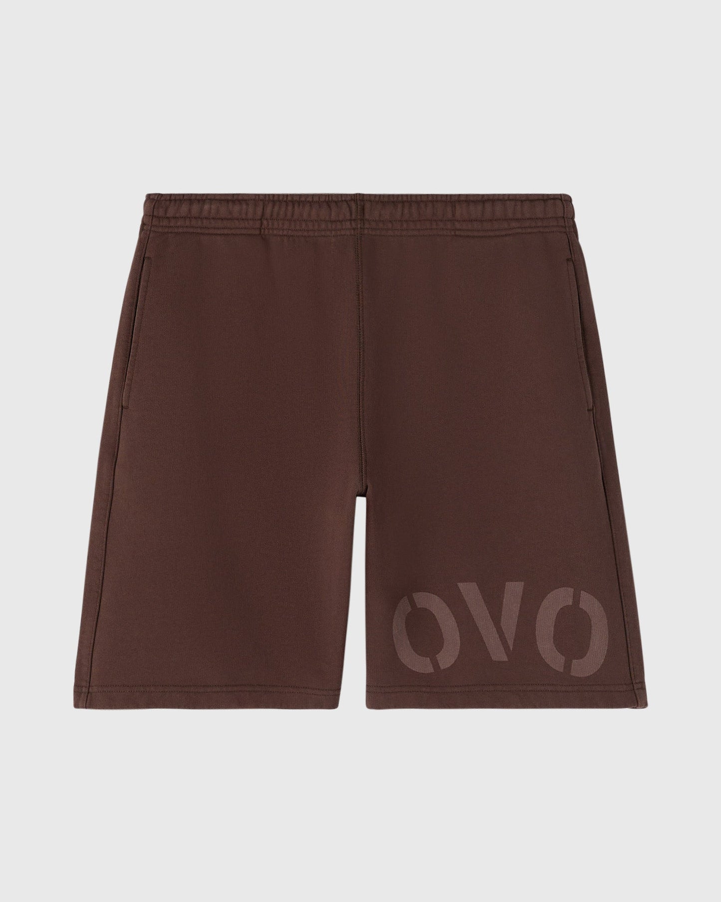 Short de survêtement teint en pièce