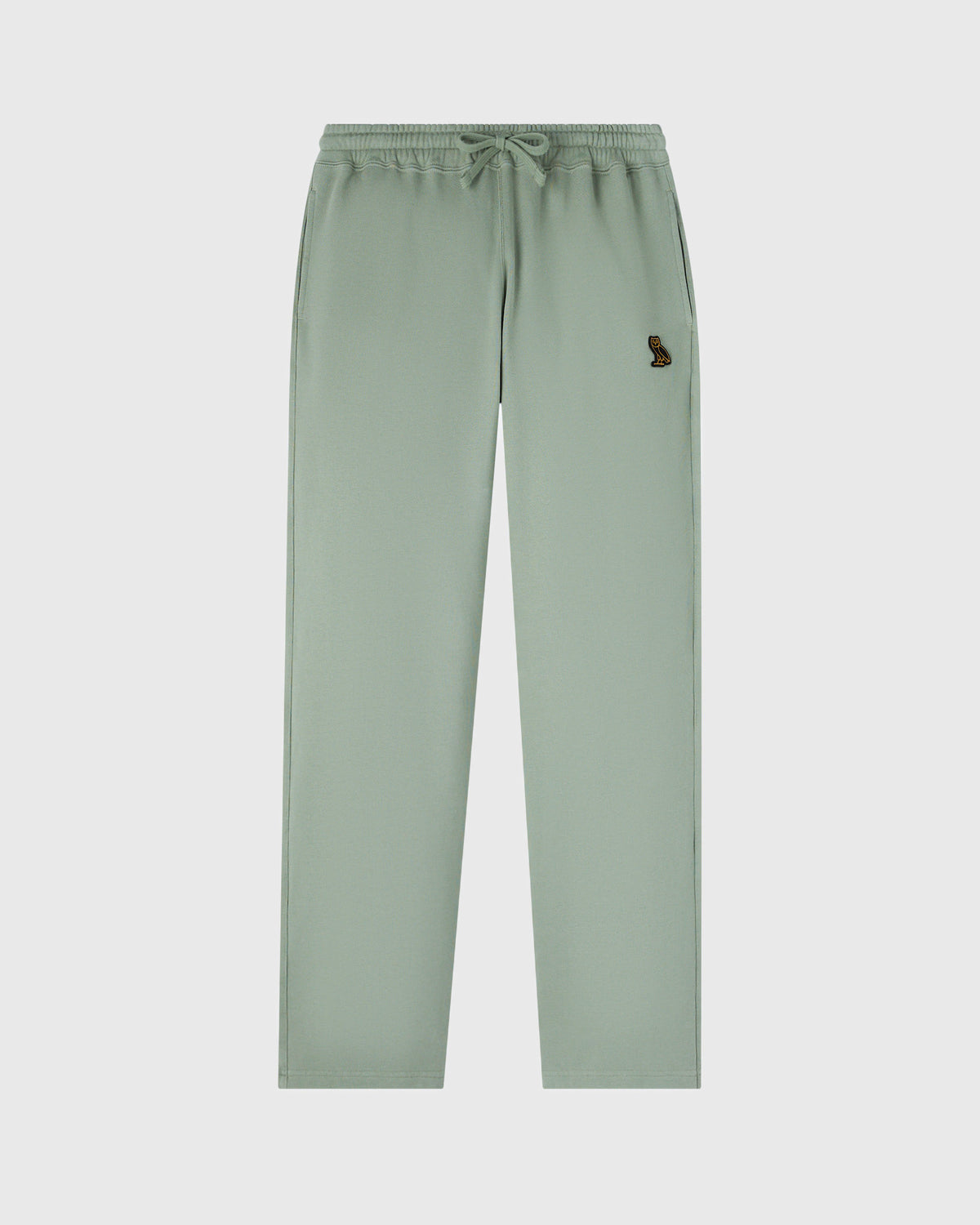Pantalon de jogging classique à ourlet ouvert - Vert sauge foncé