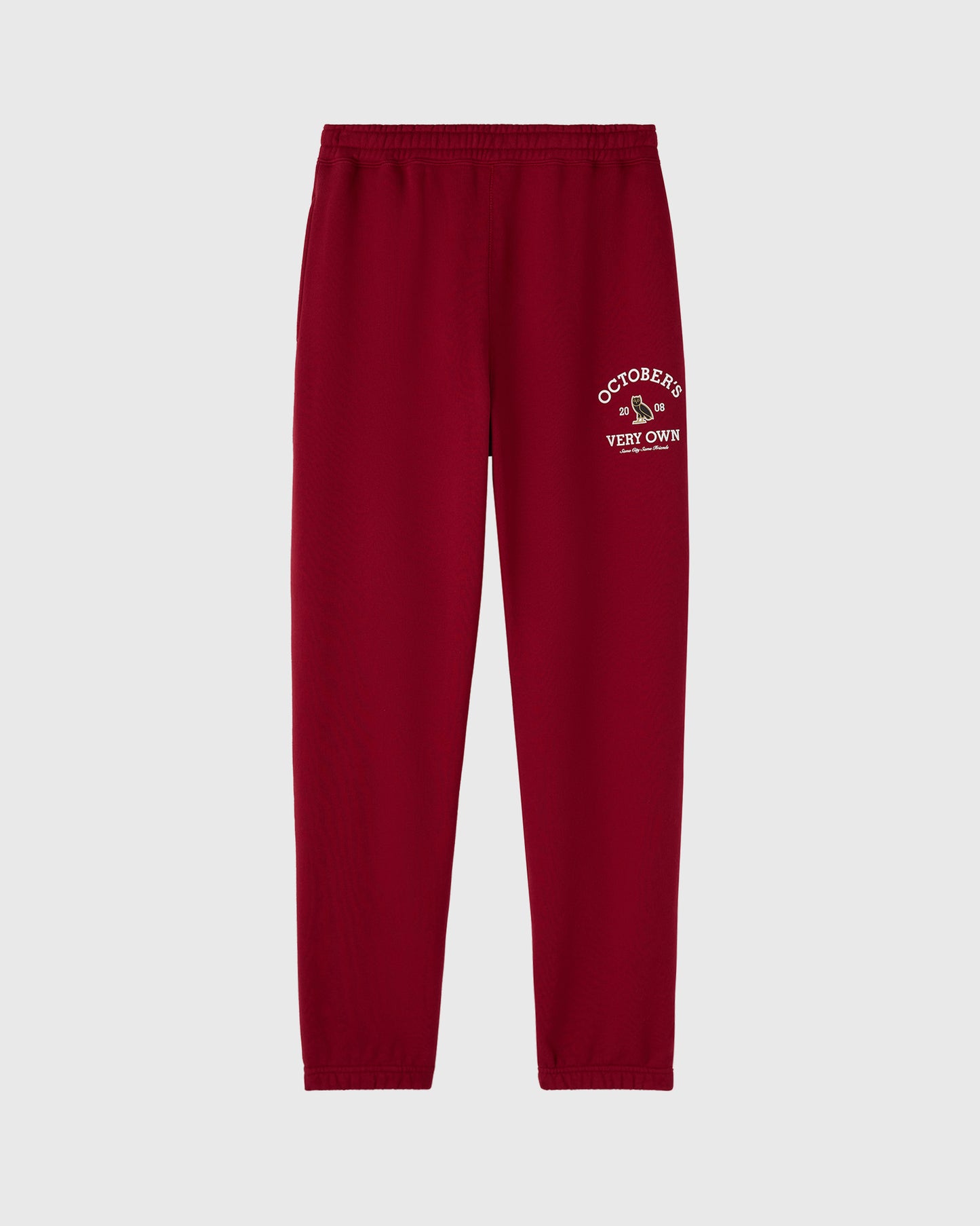 Pantalon de survêtement universitaire - Rouge foncé