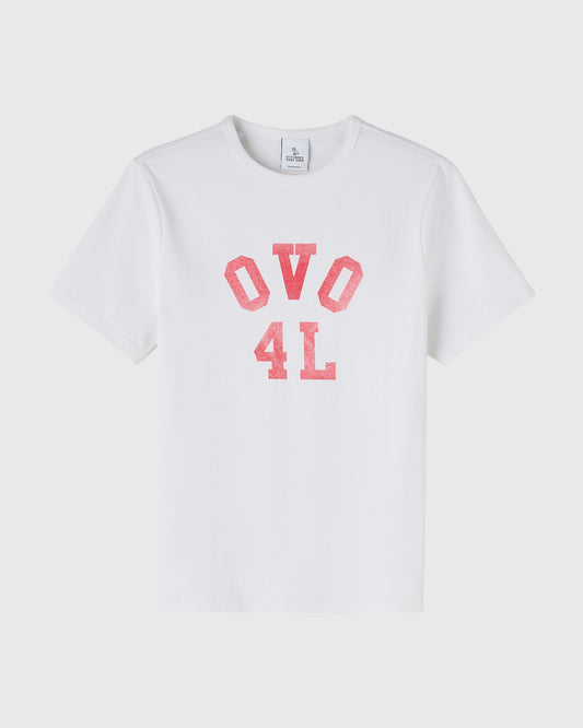 OVO4L Ladder Stitch Tee - White