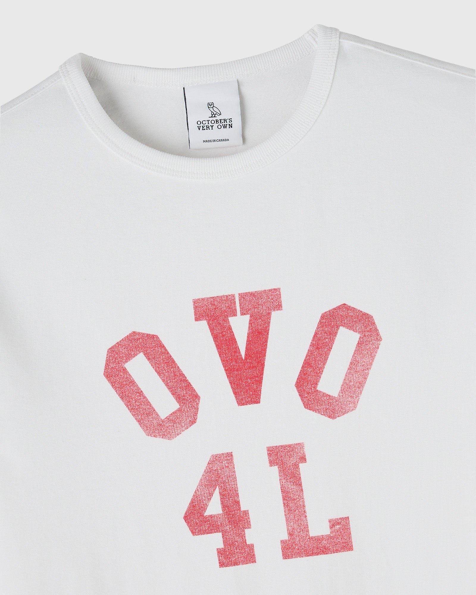 OVO4L Ladder Stitch Tee - White – October's Very Own