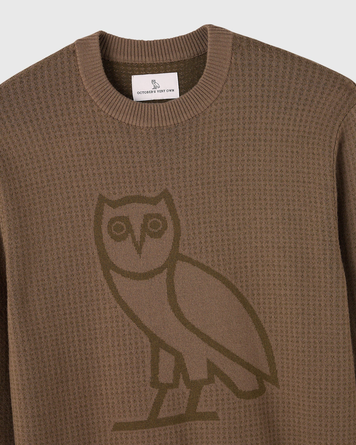 Jacquard Crewneck Sweater - Linen