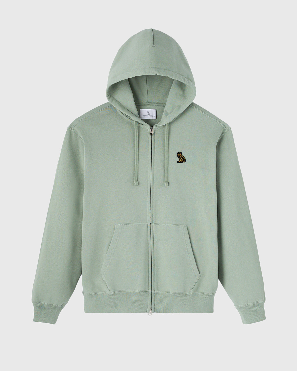 Sweat à capuche classique zippé - Vert sauge foncé