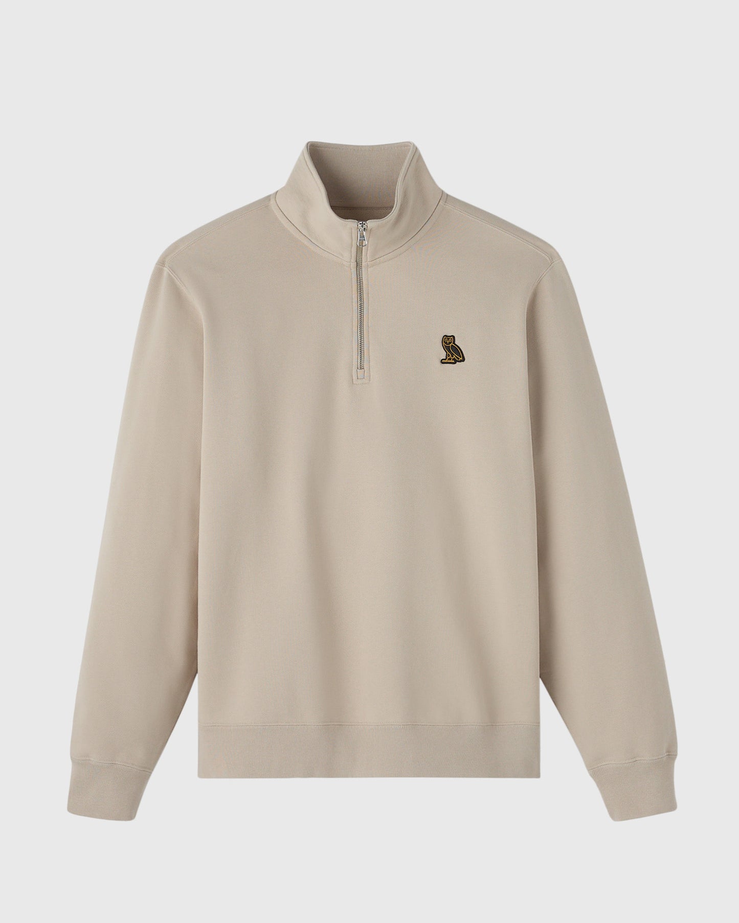 Classic Quarter-Zip Mockneck Sweatshirt - Sandstone